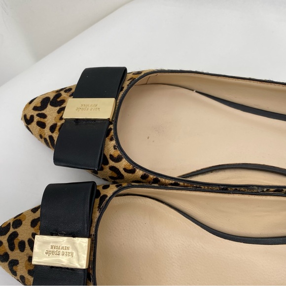 Kate Spade tan & black leopard print flats - Picture 7 of 9